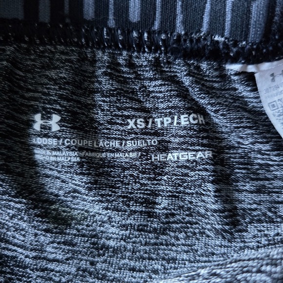 Under Armour Women's Crop Pants HeatGear Loose Fit Jogger Pockets Grey XS - Picture 6 of 12